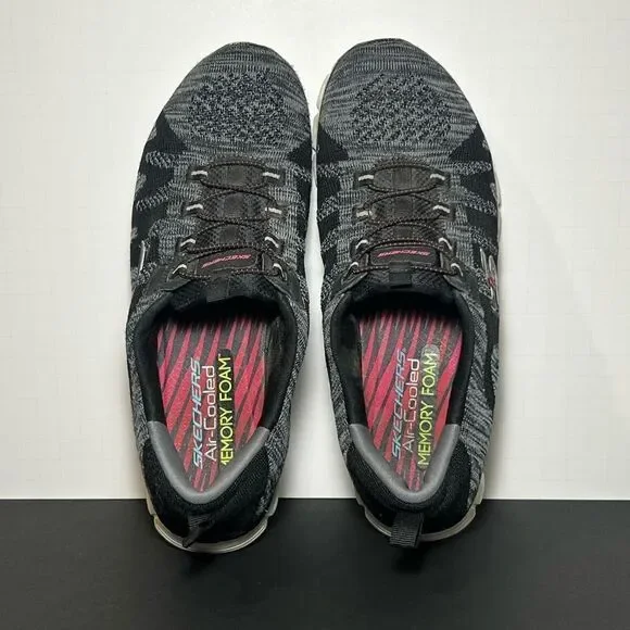 Womens SKECHERS EZ Flex 3.0 Take The Lead Black Running Shoes / Size 8.5 - Picture 6 of 9